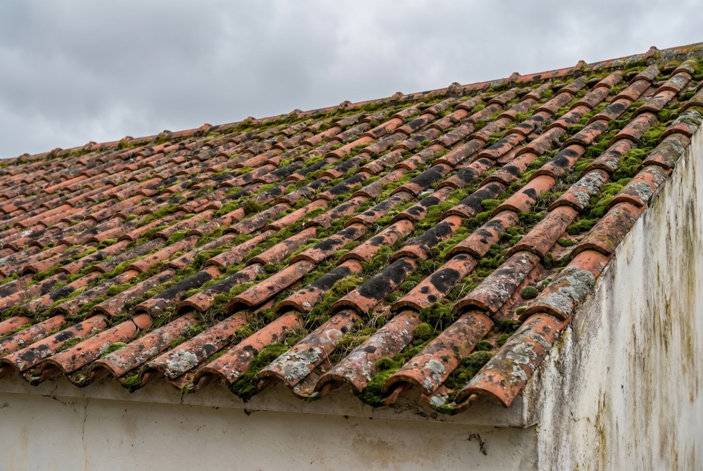 Roof before cleaning